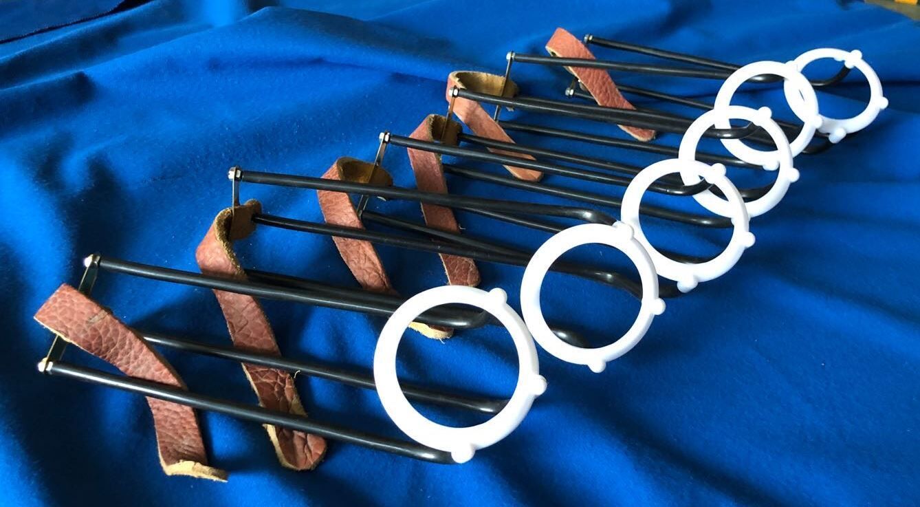POOL TABLE BILLIARD SNOOKER EMPIRE RAIL POCKETS *ENGLISH*- GENUINE LEATHER 6 A SET - BLACK