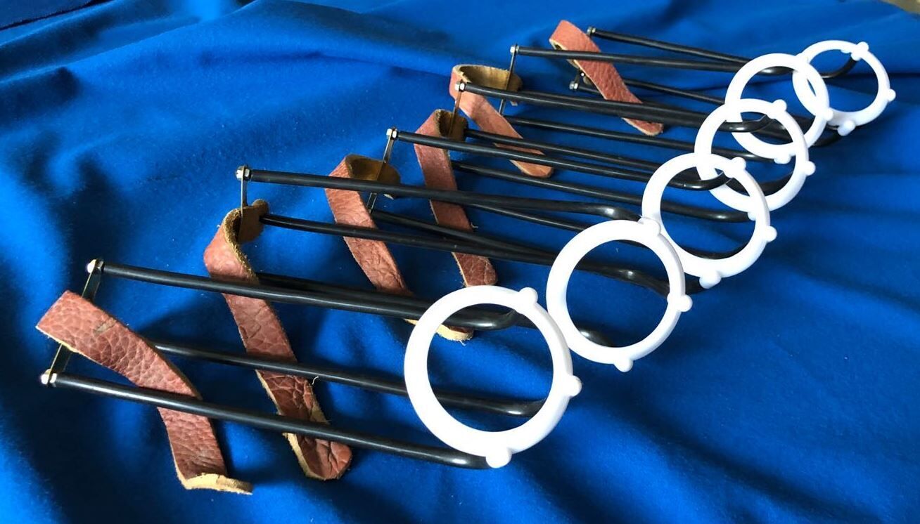 POOL TABLE BILLIARD SNOOKER EMPIRE RAIL POCKETS *ENGLISH*- GENUINE LEATHER 6 A SET - BLACK