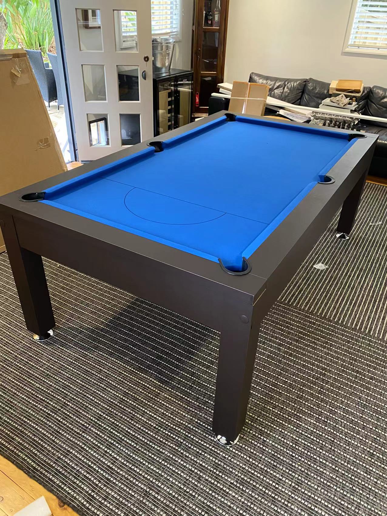 7FT POOL TABLE SNOOKER BILLIARD TABLE WITH DINING TABLE TOP