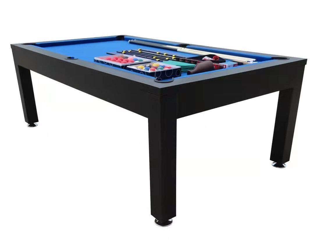 7FT POOL TABLE SNOOKER BILLIARD TABLE WITH DINING TABLE TOP