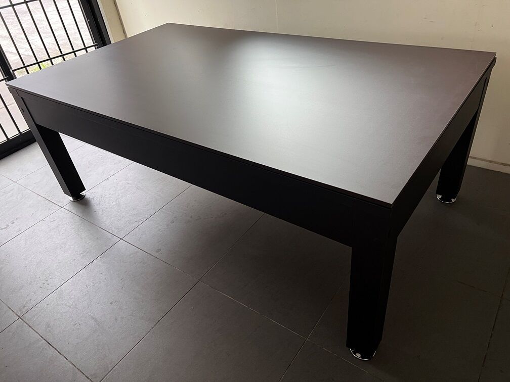7FT POOL TABLE SNOOKER BILLIARD TABLE WITH DINING TABLE TOP