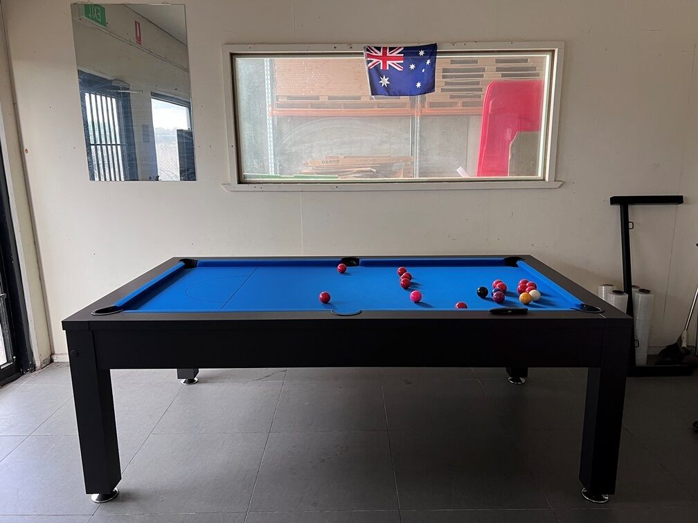 PICK UP - 7FT POOL TABLE SNOOKER BILLIARD TABLE WITH DINING TABLE TOP