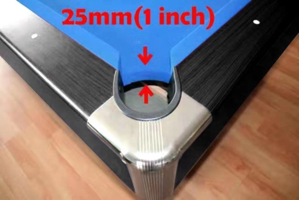PUB SIZE POOL TABLE 8FT SNOOKER BILLIARD TABLE 25MM TABLE TOP WITH BALL RETURN