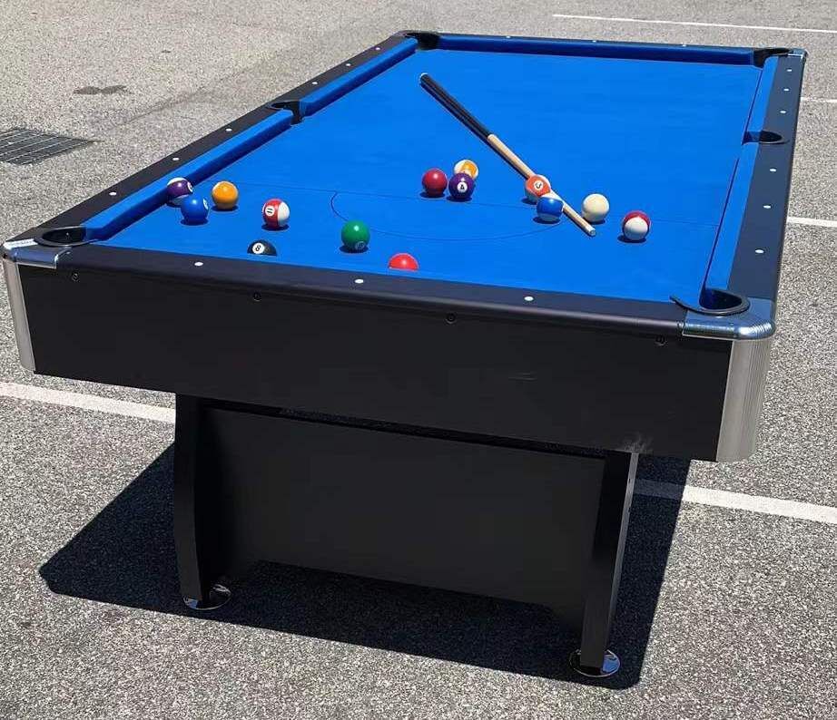 PUB SIZE POOL TABLE 8FT SNOOKER BILLIARD TABLE 25MM TABLE TOP WITH BALL RETURN