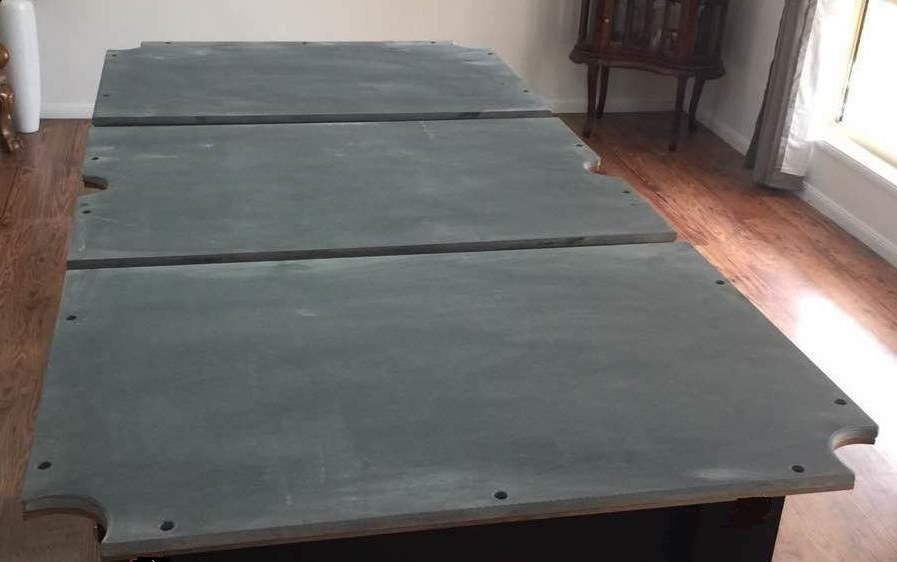PICK UP - Brand New 8FT SLATE Pool Table Billiard Snooker Table With Full Size Table Tennis Top