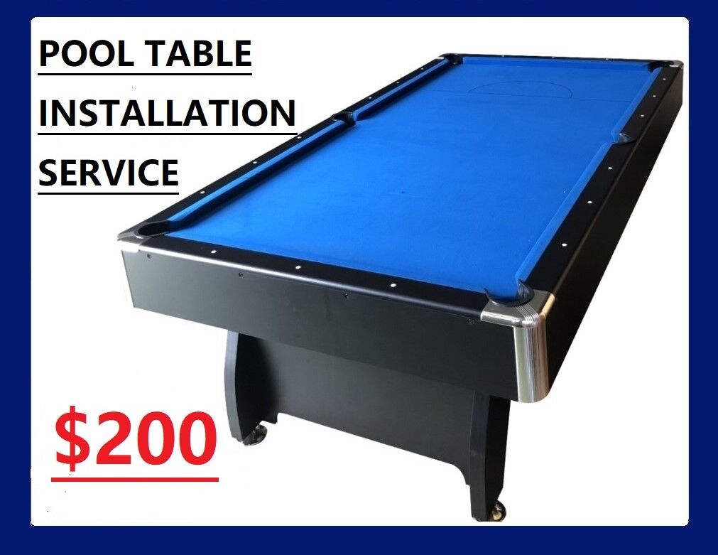 MDF POOL TABLE 8FT SNOOKER BILLIARD TABLE INSTALLATION SERVICE