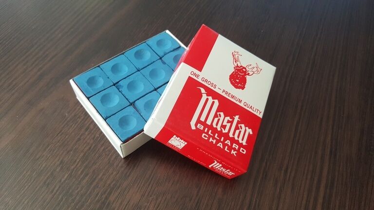 Billiard Pool Chalk - DOZEN (12) - Blue