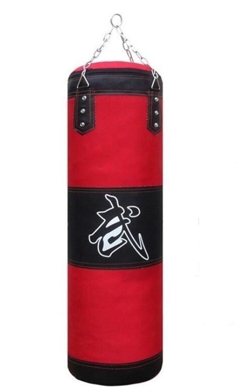 25kg Filled Boxing Punching Bag - Heavy Duty PU Leather Durable Canvas Solid Filled - 120cm x 40cm