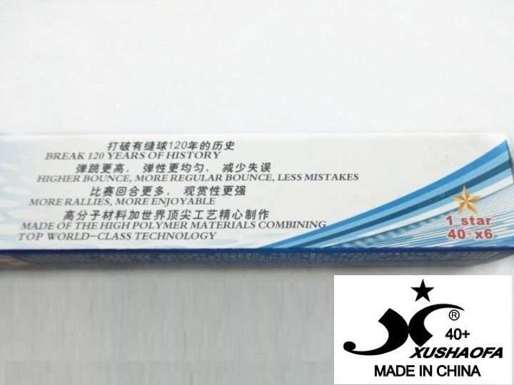 Xu Shao Fa 1 Star Table Tennis Balls - 60 Balls - NEW PLASTIC BALL ITTF 40+