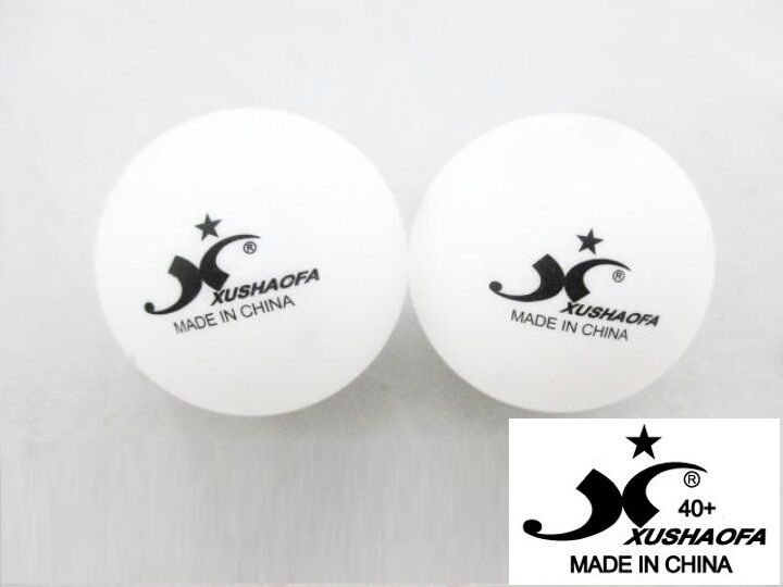 Xu Shao Fa 1 Star Table Tennis Balls - 60 Balls - NEW PLASTIC BALL ITTF 40+
