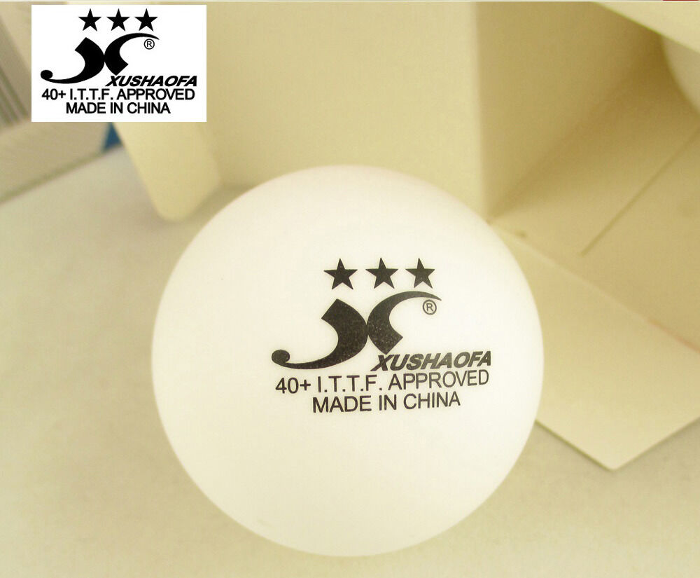 Xu Shao Fa 3 Star Table Tennis Balls - 60 Balls - NEW PLASTIC BALL ITTF 40+