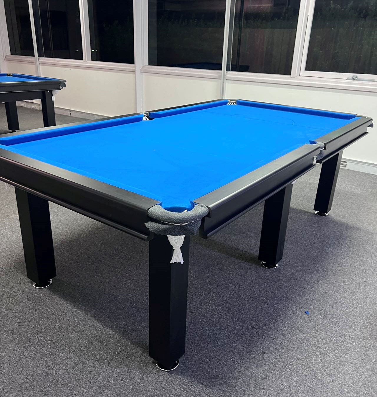 PICK UP - POOL TABLE 8FT SNOOKER BILLIARD TABLE  25mm TABLE TOP - WITH FULL SIZE TABLE TENNIS TOP