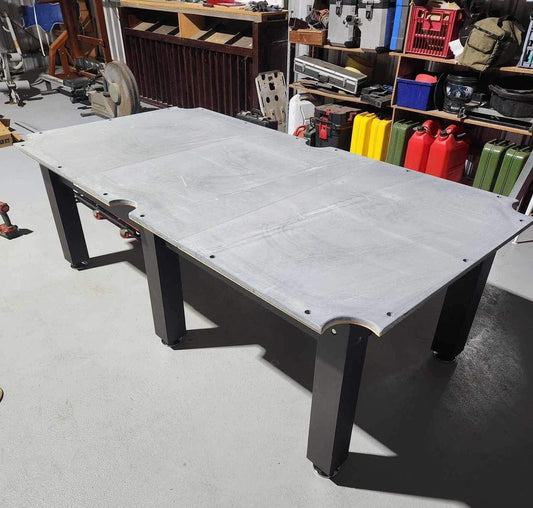 PICK UP - Brand New 8FT SLATE Pool Table Billiard Snooker Table With Full Size Table Tennis Top