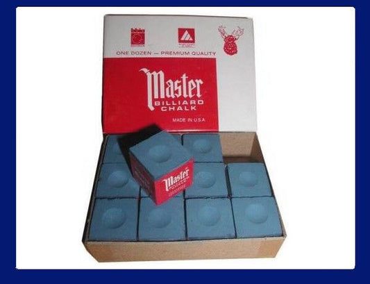 Billiard Pool Chalk - DOZEN (12) - Blue