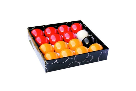 POOL TABLE 2 INCH RED & YELLOW POOL BALLS SET