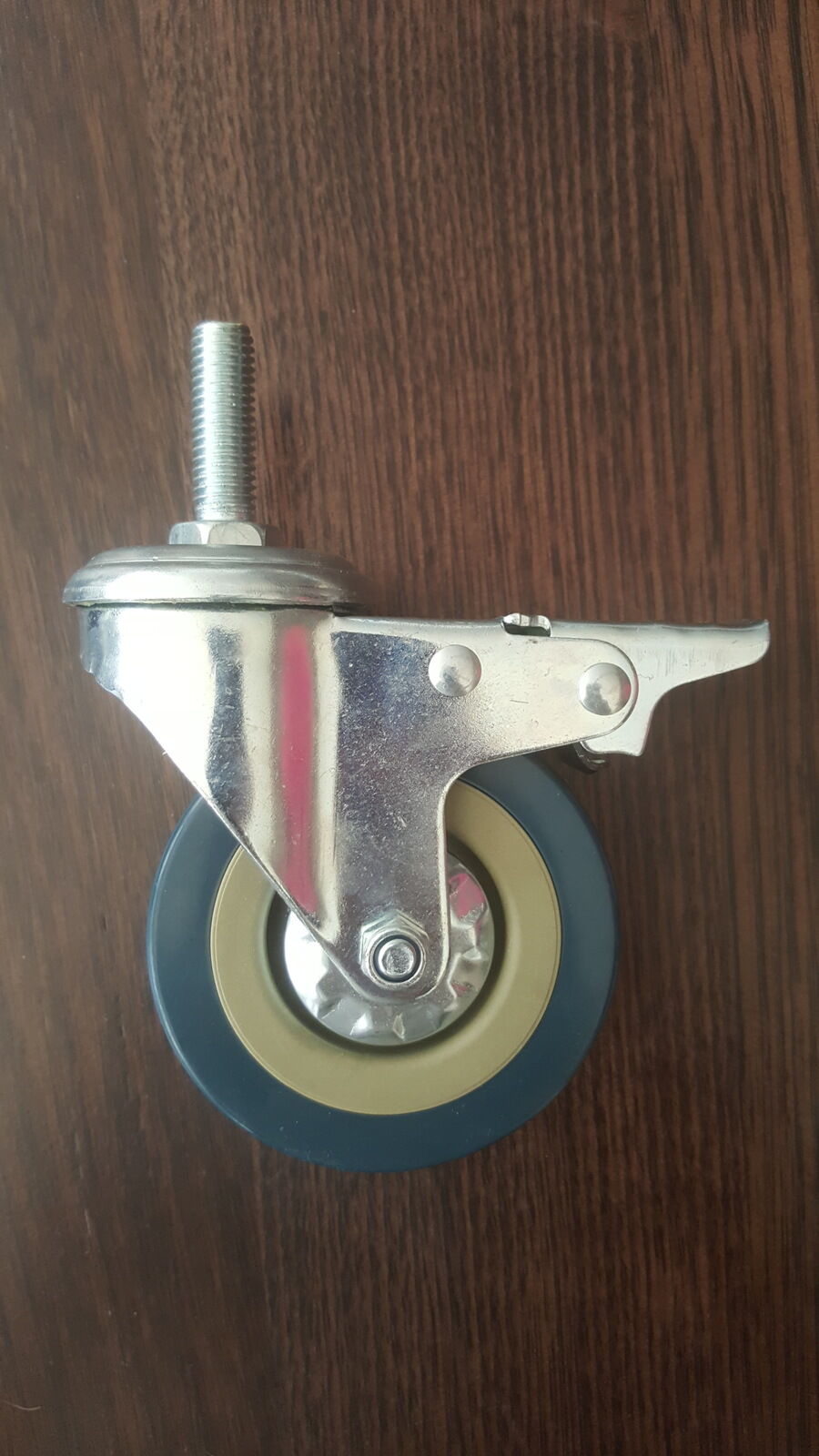 Metal Rubber Wheels 75mm - Able to Brake - 4 Per Set