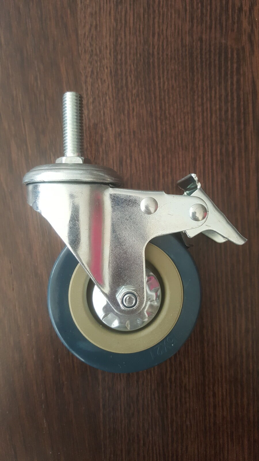 Metal Rubber Wheels 75mm - Able to Brake - 4 Per Set